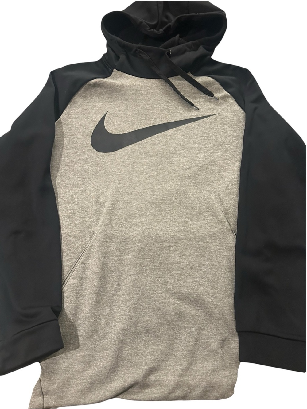 Nike Men’s Black & Gray Logo Hoodie large